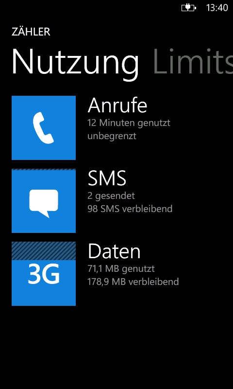 Zähler: Kosten im Griff beim Lumia