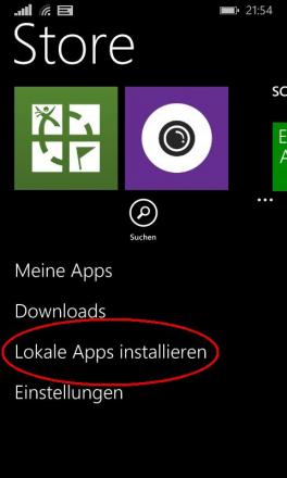 app-installation-von-speicherkarte-store-screen-1